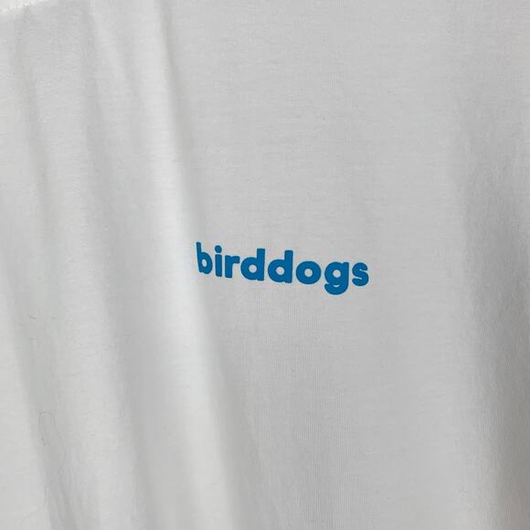 BirdDogs T-shirt Short Sleeve White Shirt Logo Hummingbird Men's L - Picture 4 of 9